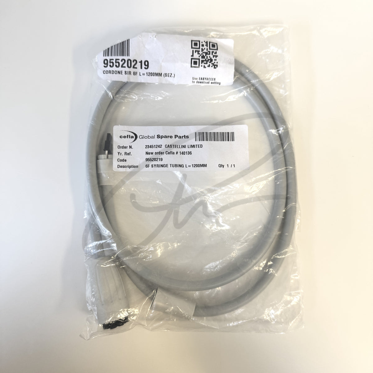 CEFLA 6F SYRINGE TUBING L=1200MM - 95520219