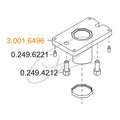 KAVO ASSISTANT ELEMENT ARM SCREW ON FLANGE MOUNTED - 3.001.6496