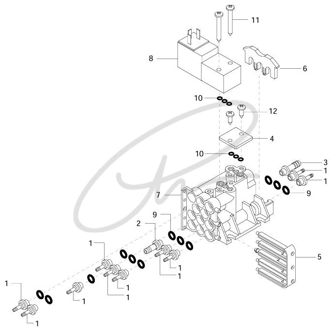 CEFLA GR.DISTRIB. BLOCK 1 EL VALVE - 91104718