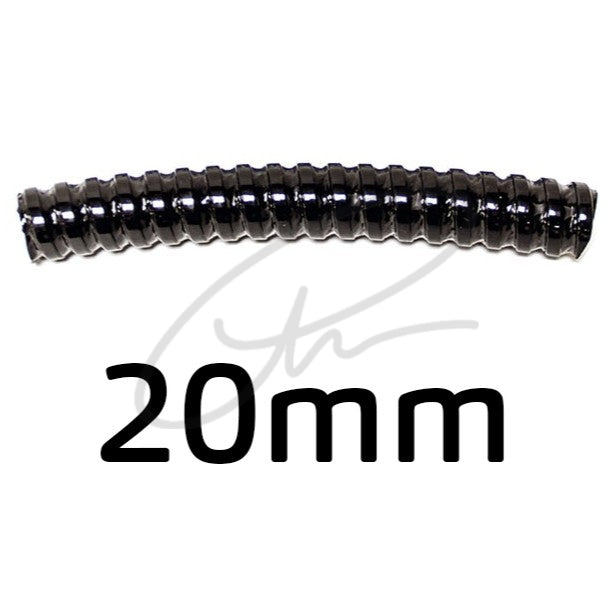 CATTANI 20MM BLACK SPIRAL VACUUM TUBE PER METRE - 040940