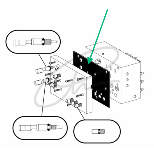A-DEC DIAPHRAGM PERFORMER CONTROL BLOCK (PACK OF 5) - 38-0711-01