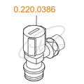 KAVO FLOOR BOX ANGLE VALVE - 0.220.0386