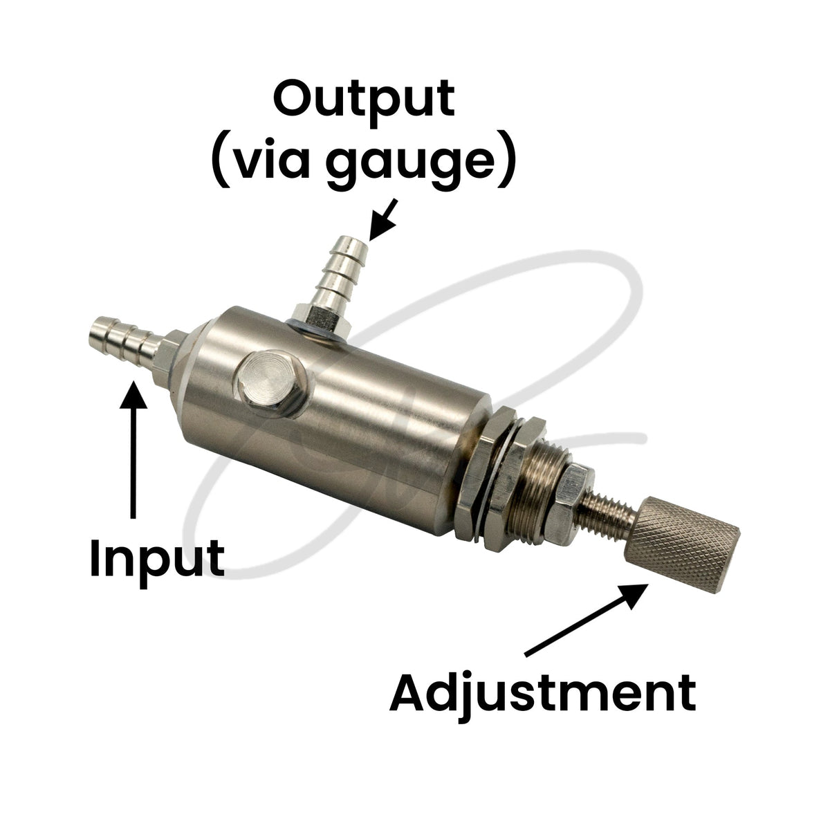 DCI MINI REGULATOR FOR WATER BOTTLE, 10-32 INPUT, SELF-RELIEVING - DCI 7205