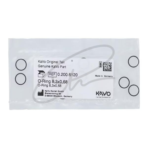 KAVO O-RING 8.3 X 0.68 FOR ELECTRIC AND AIR MOTORS (PACK OF 10) - 0.200.6120