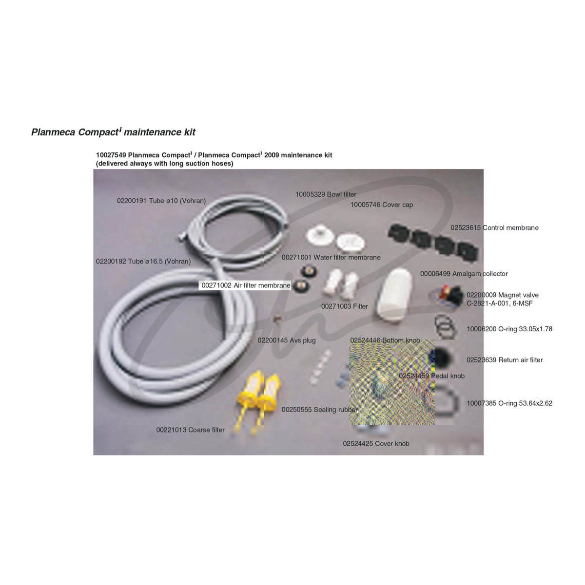 PLANMECA COMPACT I CLASSIC MAINTENANCE KIT - 10027549