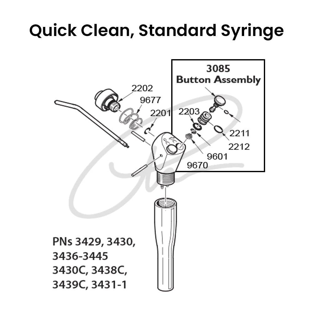 DCI QUICK-CLEAN SYRINGE BUTTONS & REPAIR KIT - DCI 3098