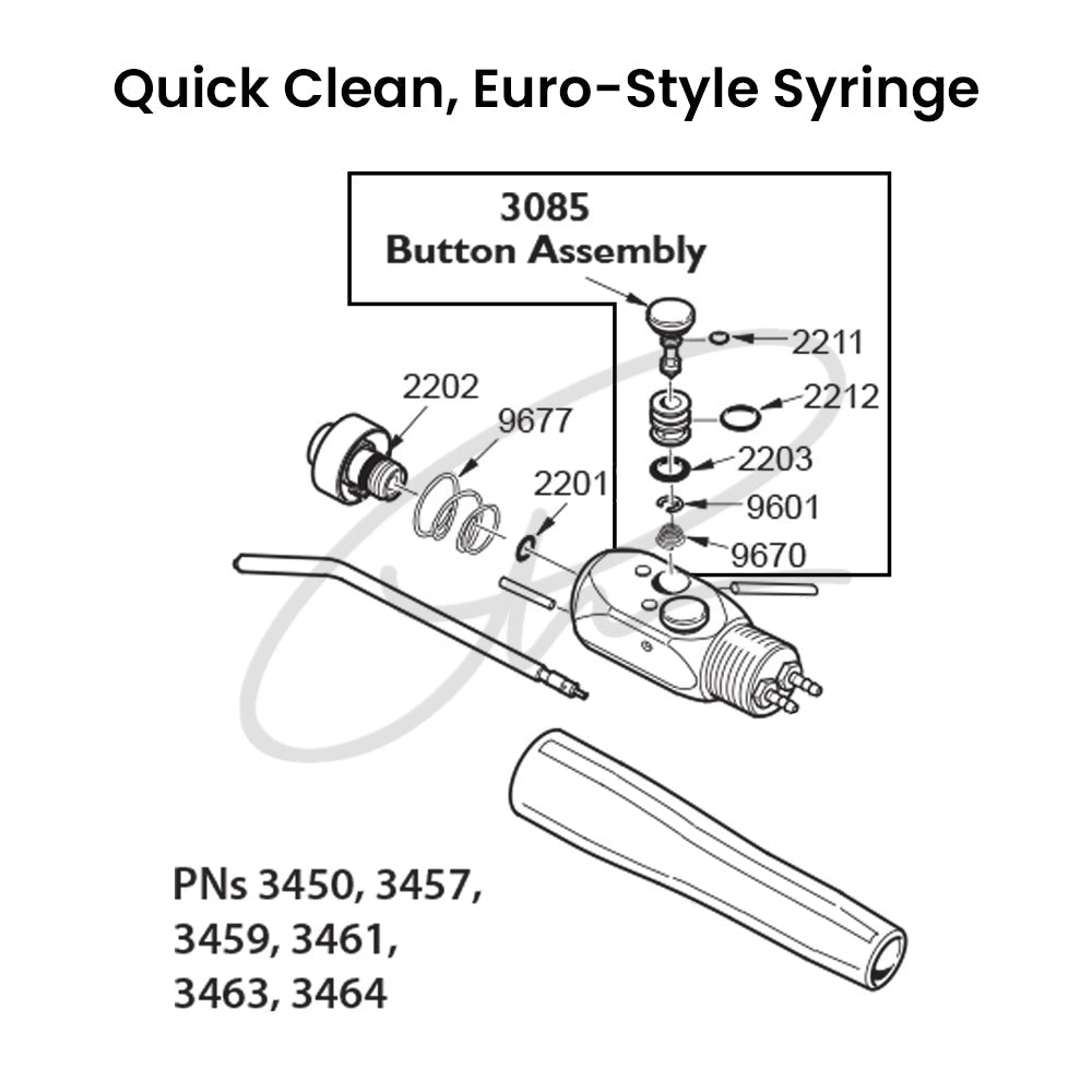 DCI QUICK-CLEAN SYRINGE BUTTONS & REPAIR KIT - DCI 3098