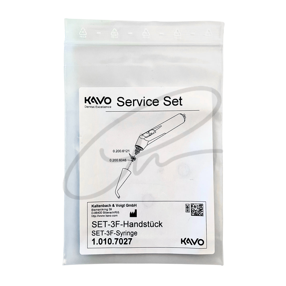 KAVO SET 3F SYRINGE - 1.010.7027