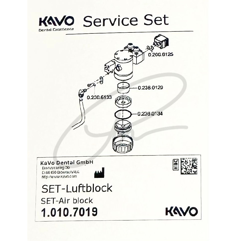 KAVO SET AIR BLOCK - 1.010.7019