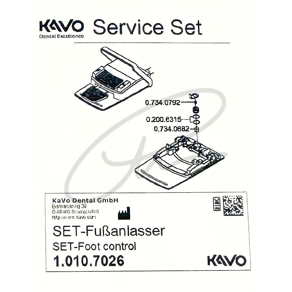 KAVO SET FOOT CONTROL - 1.010.7026