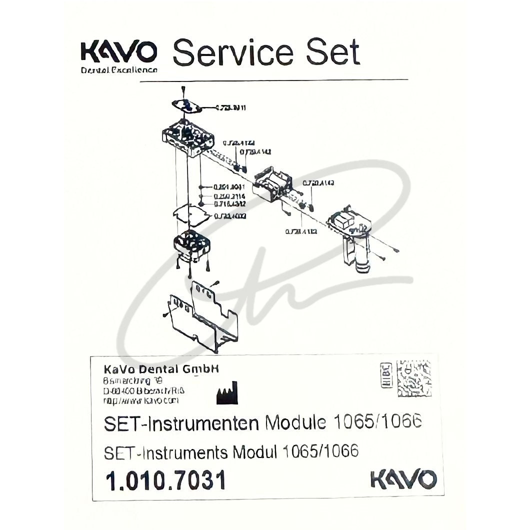 KAVO SET INSTRUMENTS MODEL 1065 1066 - 1.010.7031