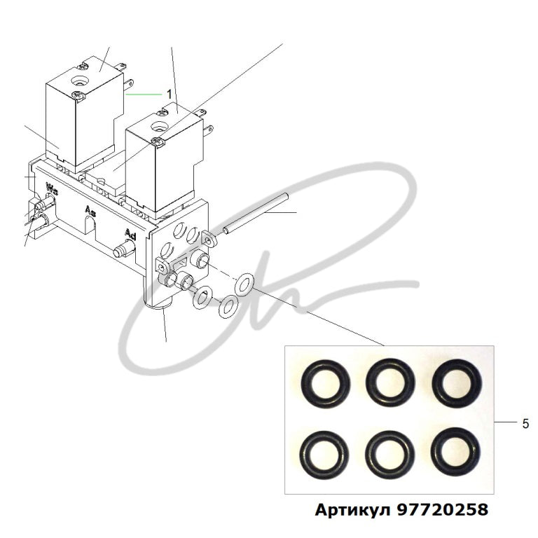CEFLA SOLENOID VALVE MODULE O-RING KIT (PACK OF 6) - 97720258