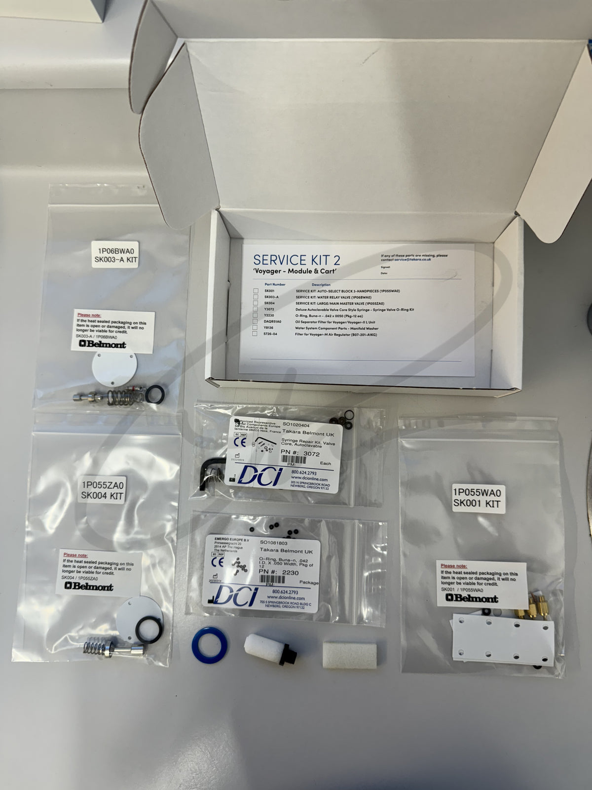 BELMONT SERVICE KIT VOYAGER - MODULE & CART - SERVICE-KIT-2