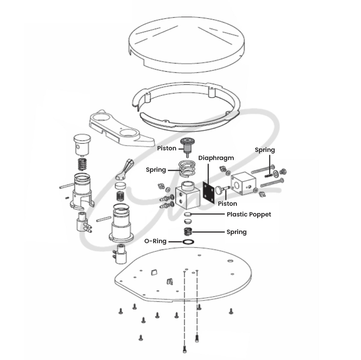 DCI SERVICE KIT TO FIT A-DEC FOOT CONTROL III - DCI 9082