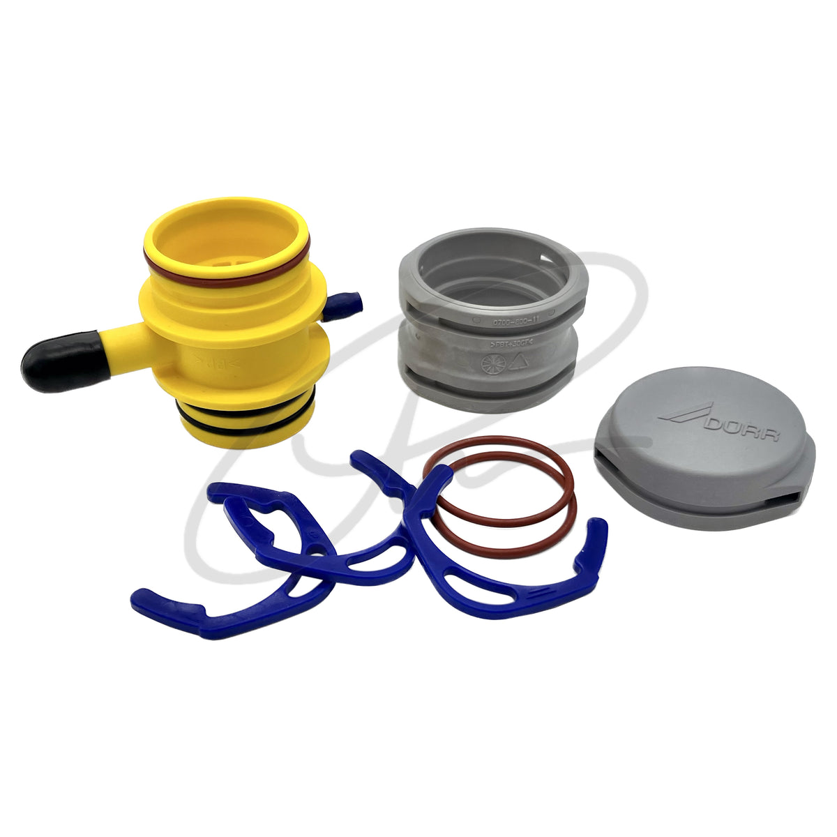DURR SIEVE CONNECT PIECE YELLOW FILTER FOR SUCTION PUMP VSA 300 S - 7123-985-00