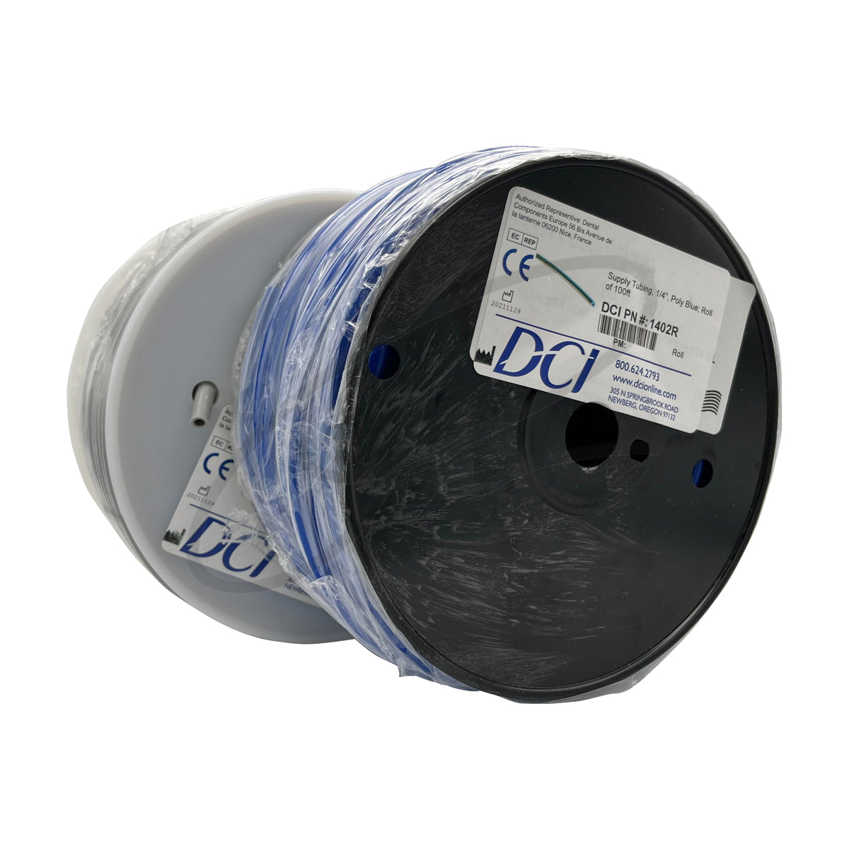 DCI ¼” SUPPLY TUBING, POLY BLUE (ROLL OF 100FT) - DCI 1402R