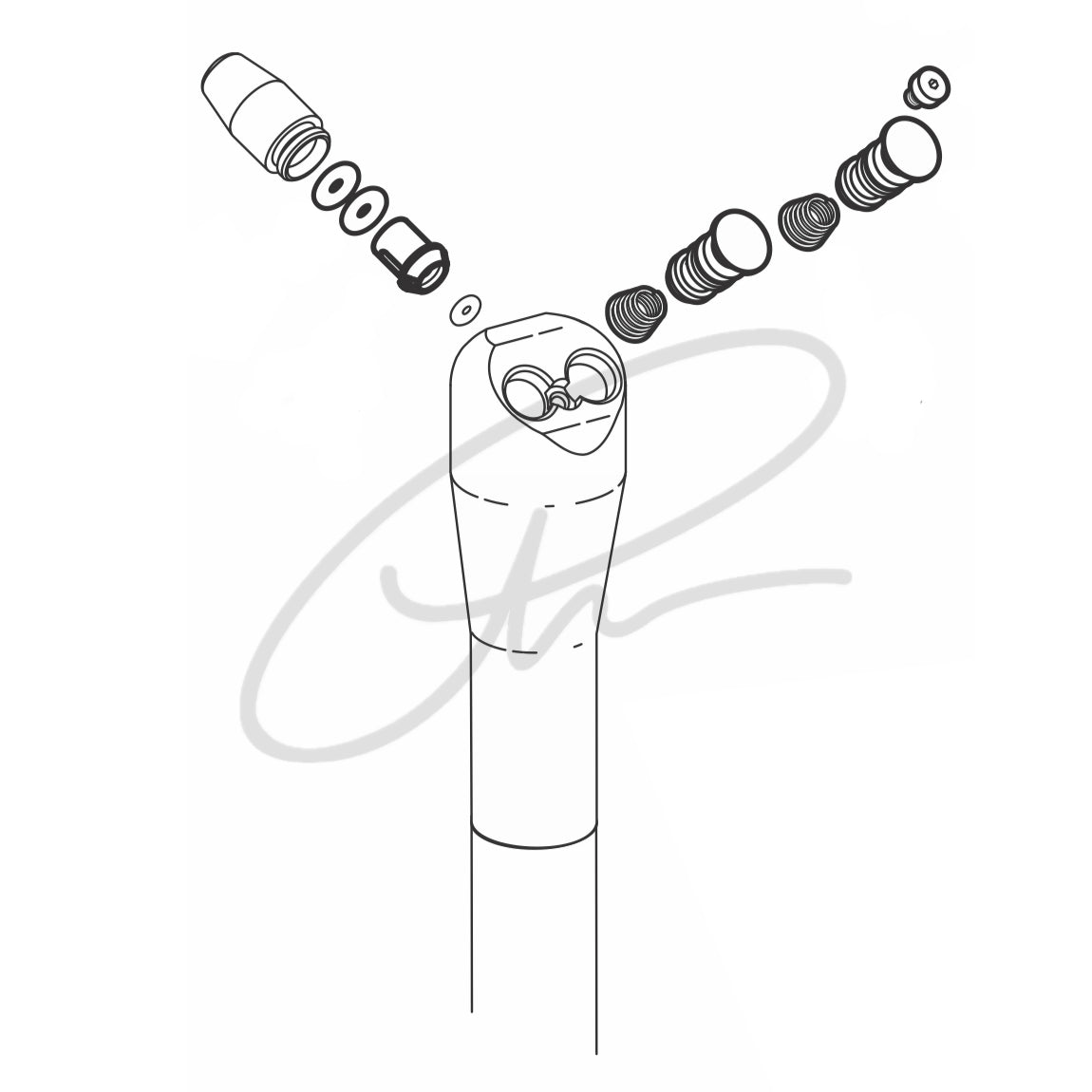 DCI SYRINGE BUTTONS & SERVICE KIT, TO FIT A-DEC SYRINGE - DCI 9347