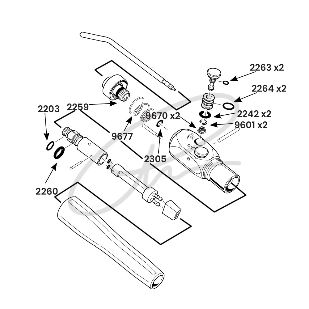 DCI 3 IN 1 SYRINGE REPAIR KIT, EURO-STYLE, AUTOCLAVABLE - DCI 3045