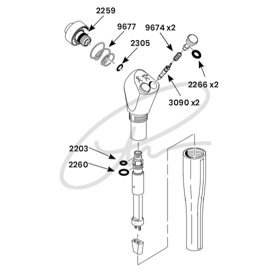 DCI 3 IN 1 SYRINGE REPAIR KIT, VALVE CORE, AUTOCLAVABLE - DCI 3072