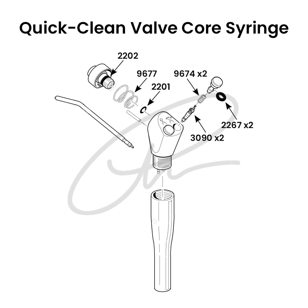 DCI 3 IN 1 SYRINGE REPAIR KIT, VALVE CORE, QUICK CLEAN - DCI 3076