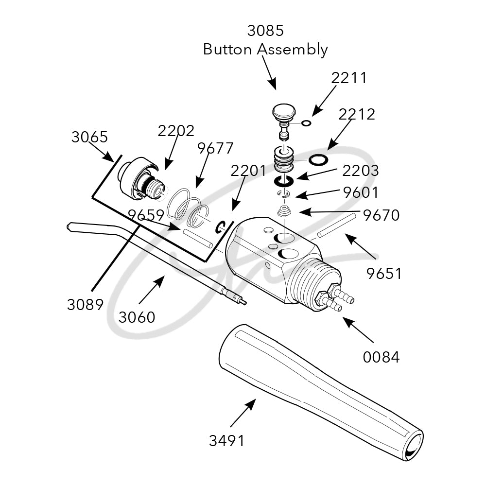 DCI 3 IN 1 SYRINGE, EURO-STYLE, QUICK CLEAN - DCI 3450