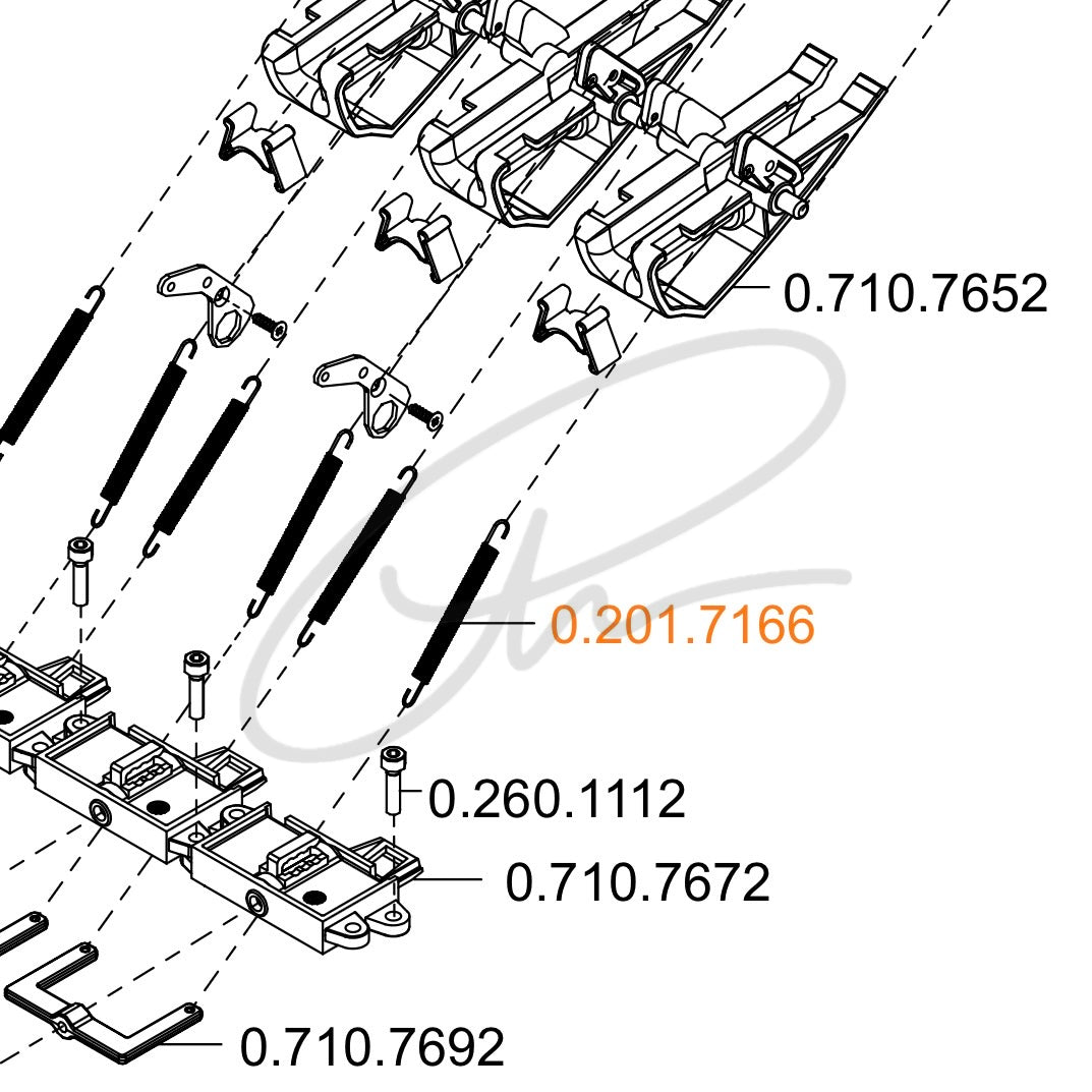 KAVO TENSION SPRING FOR 1058 HANDPIECE SWING ARM - 0.201.7166