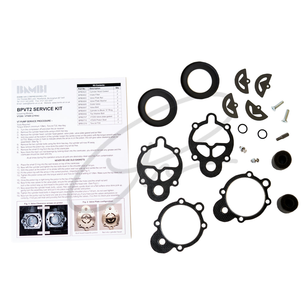 BAMBI VT200 PUMP SERVICE KIT - BPVT2