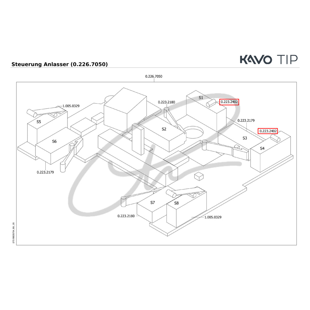 KAVO FOOT CONTROL MICRO SWITCH - 0.223.2402