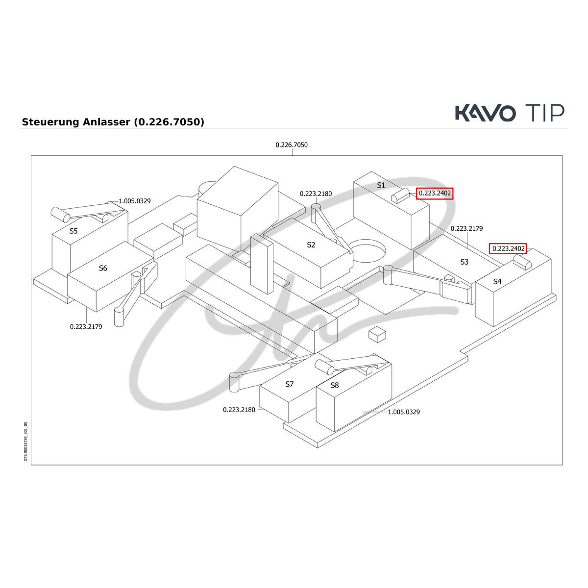 KAVO FOOT CONTROL MICRO SWITCH - 0.223.2402