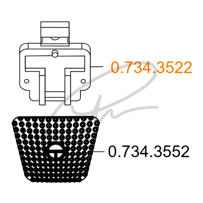 KAVO FOOT CONTROL PEDAL GUIDE - 0.734.3522